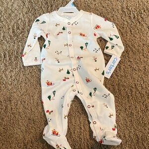 Carter's holiday Print Kids One Piece pajamas